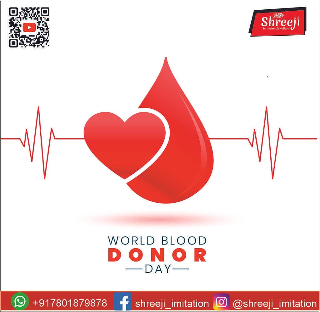 blood donor post and hart bits displayed with color red