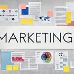 Document Marketing Strategy Business Concept