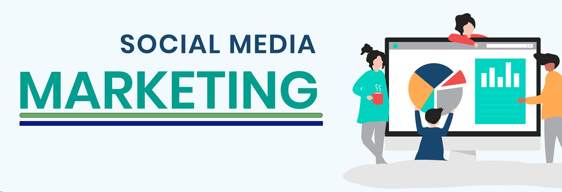 social media marketing animation infographics